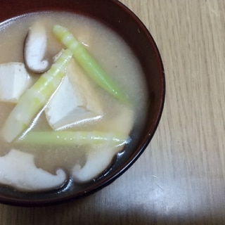 細竹の味噌汁